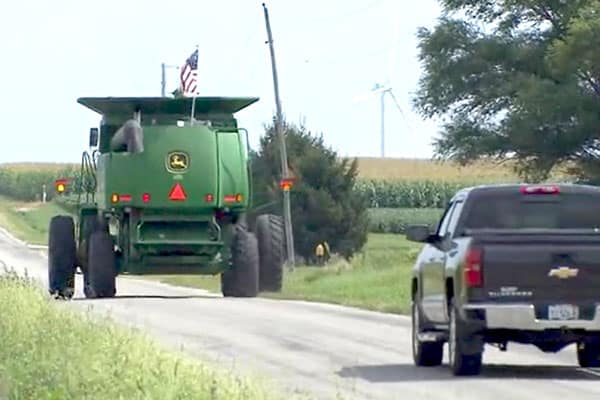 Farm Vehicles and Rural Road Safety During Harvest Season