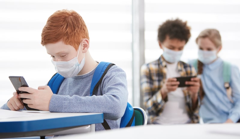 children wearing masks in school children wearing masks in school