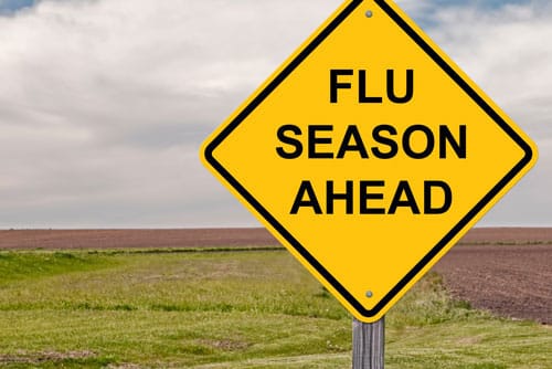 Flu Season Ahead sign